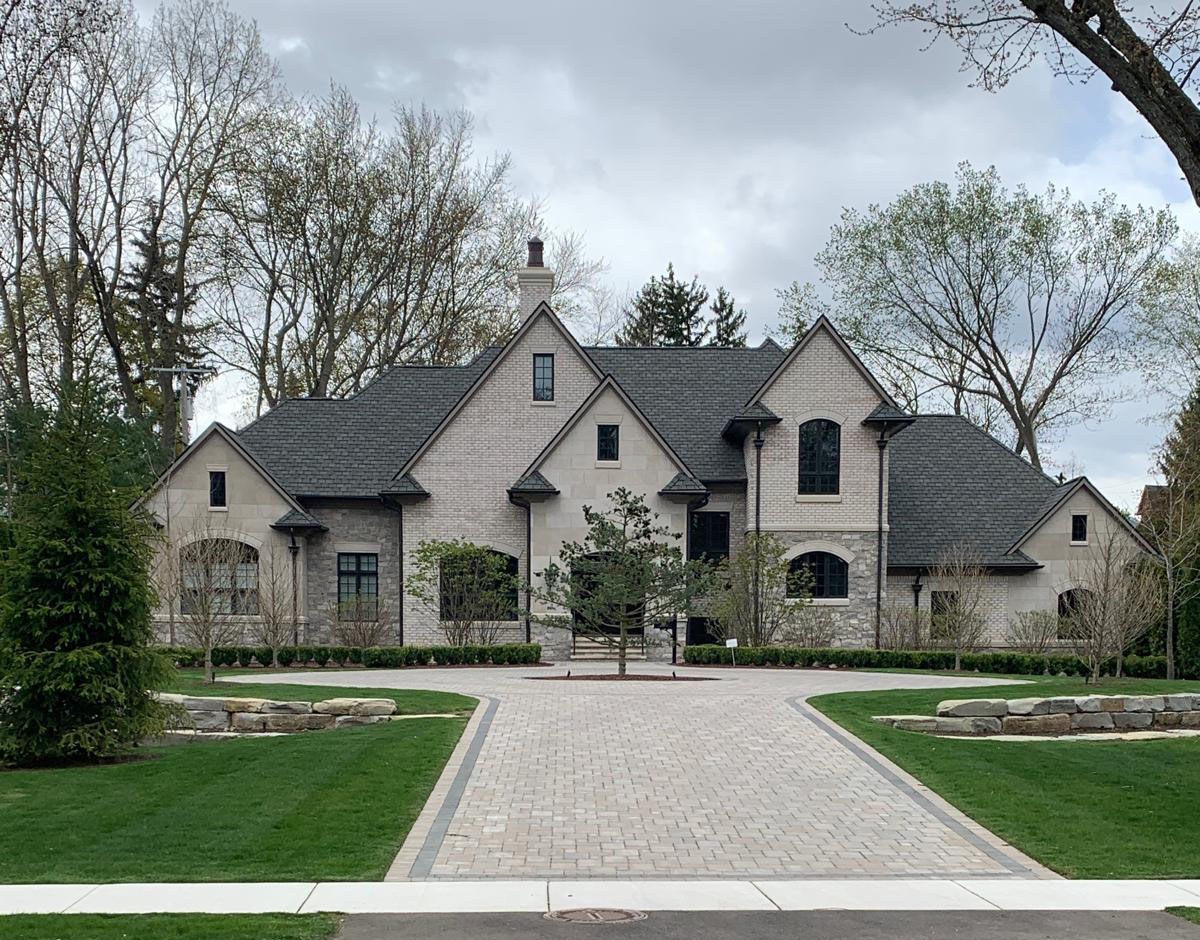Estate Brick & Stone Exterior Build in Bloomfield Township
